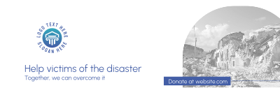 Help Disaster Victims Twitter header (cover) Image Preview