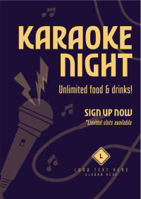 Karaoke Night Flyer Image Preview
