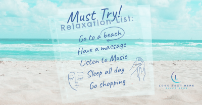 Beach Relaxation List Facebook ad Image Preview