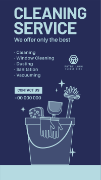 Cleaning Tools Facebook Story Design