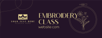 Learn Embroidery Facebook cover Image Preview