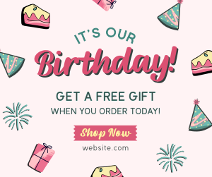 Business Birthday Promo Facebook post Image Preview