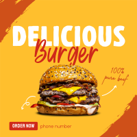 Burger Hunter Instagram Post Design