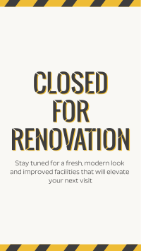 Under Renovation Construction Facebook Story Design