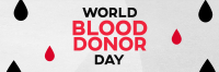 Minimalist Blood Donor Day Twitter Header Image Preview