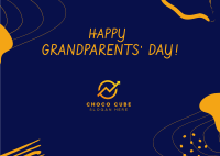 Happy Grandparents' Day Abstract Postcard Image Preview