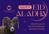 Happy Eid al-Adha Postcard Image Preview