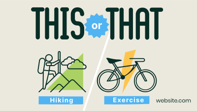 This or That Exercise Facebook event cover Image Preview