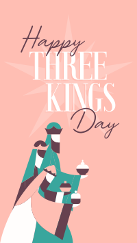Happy Three Kings Facebook Story Design