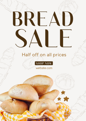 Bakery Limited Sale Poster Image Preview