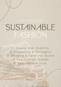 Chic Sustainable Fashion Tips Flyer Image Preview
