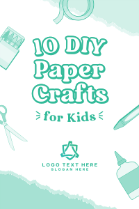 Kids Paper Crafts Pinterest Pin Image Preview