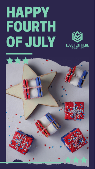Happy Fourth of July Facebook story