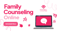 Online Counseling Service Facebook Event Cover Design