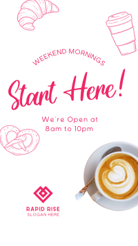 Minimalist Coffee Hours Facebook story Image Preview