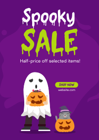 Halloween Discount Poster Design