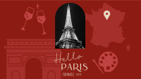 Paris Holiday Travel  Facebook Event Cover Design