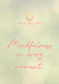 Mindfulness Quote Flyer Design