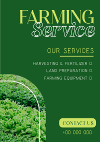 Farmland Exclusive Service Poster Design