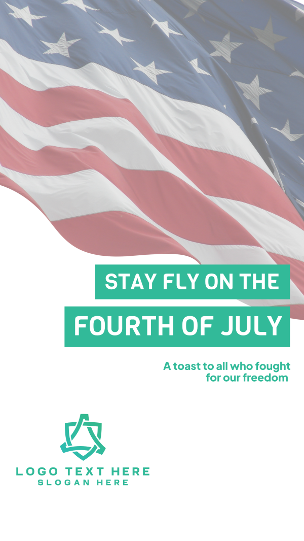 Stay Fly Flag Facebook Story Design Image Preview