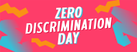 Playful Zero Discrimination Day Facebook Cover Design