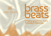 Brassy Beats Postcard Image Preview