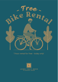 Free Bike Rental Flyer Design