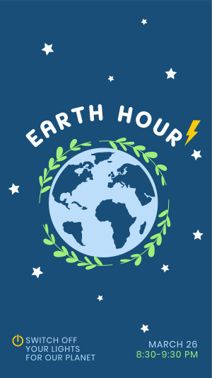 Recharging Earth Hour Instagram story