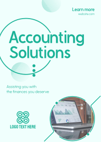 Business Accounting Solutions Poster Design