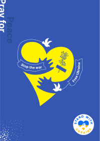 Ukraine Heart Flyer Image Preview