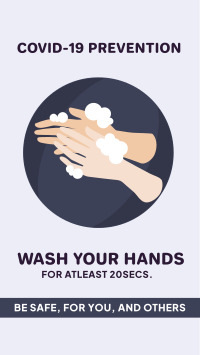 Wash Your Hands Facebook Story Design