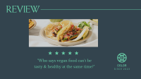 Vegan Food Review Facebook event cover Image Preview