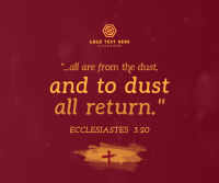 Ash Wednesday Verse Facebook post Image Preview