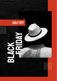 Classy Black Friday Hat Poster Image Preview