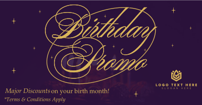 Birthday Promo Facebook ad Image Preview