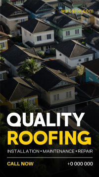 Quality Roofing Services Instagram reel Image Preview