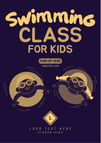 Let's Learn to Swim Flyer Design