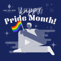 Modern Pride Month Celebration Instagram Post Design