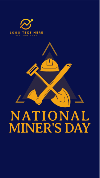 Miner's Day Badge Facebook story Image Preview