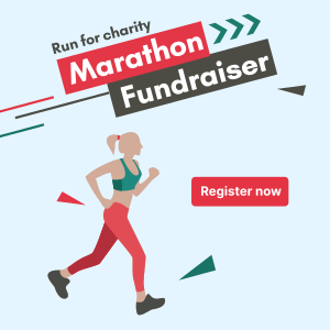 Marathon for Charity Instagram post