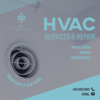 HVAC Services and Repair Instagram post Image Preview