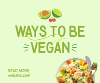 Vegan Food Adventure Facebook Post Design