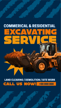 Professional Excavation Service  Instagram reel Image Preview