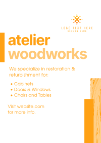 Atelier Carpentry Flyer Image Preview