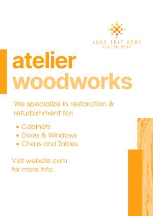 Atelier Carpentry Flyer Image Preview