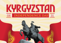 Kyrgyzstan National Day Postcard Design
