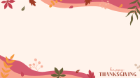 Thanksgiving Falling Leaves Zoom Background Image Preview