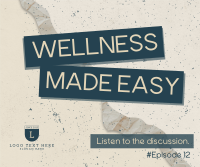 Easy Wellness Podcast Facebook Post Design