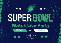 Football Watch Party Postcard Image Preview