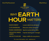 Earth Hour Awareness Facebook Post Preview